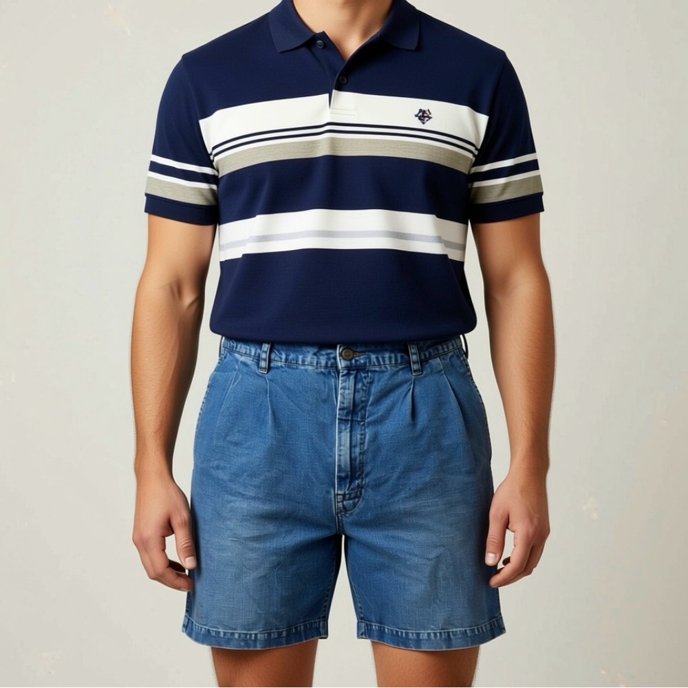 Vintage Ralph Lauren Chaps Classic Blue Jean Shorts for Men Size 32